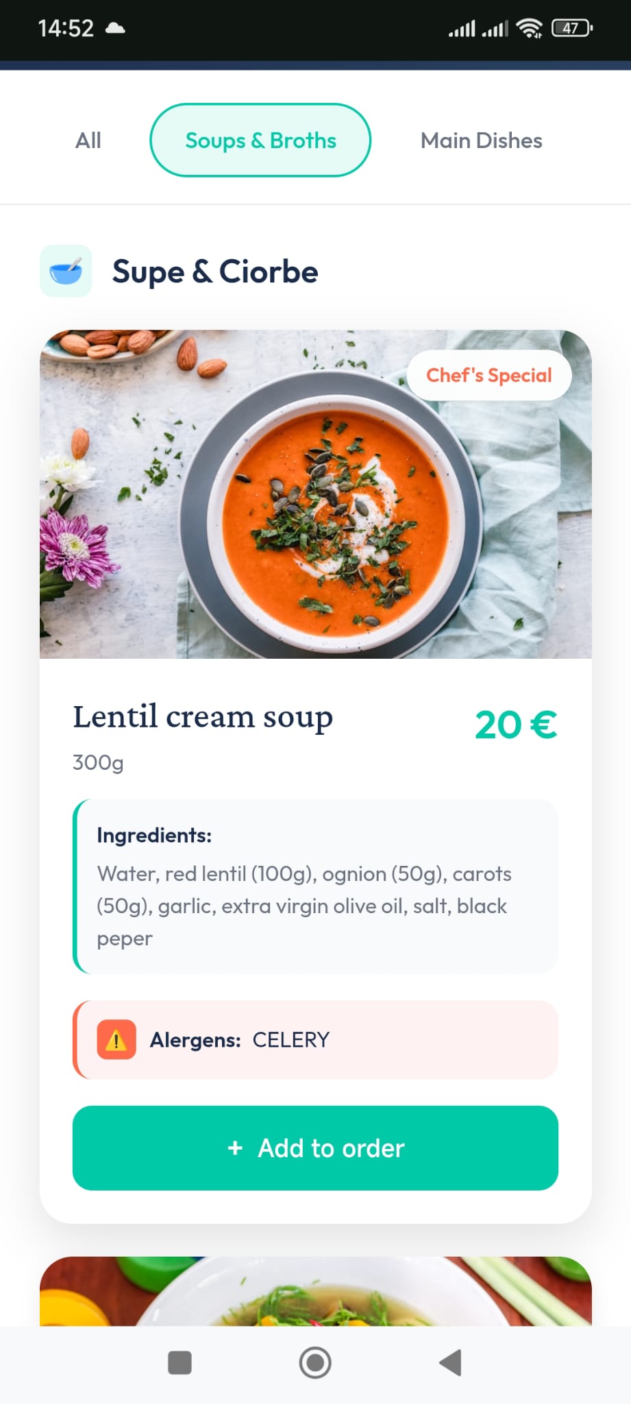 Modern Digital Menu Theme